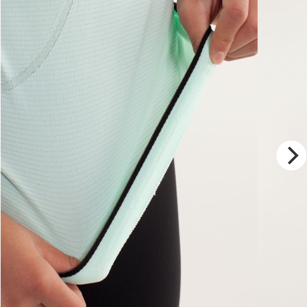 Lululemon Run:Swiftly Tech Shirt Sleeve Mint Movement/black Sz 4 - Picture 5 of 13